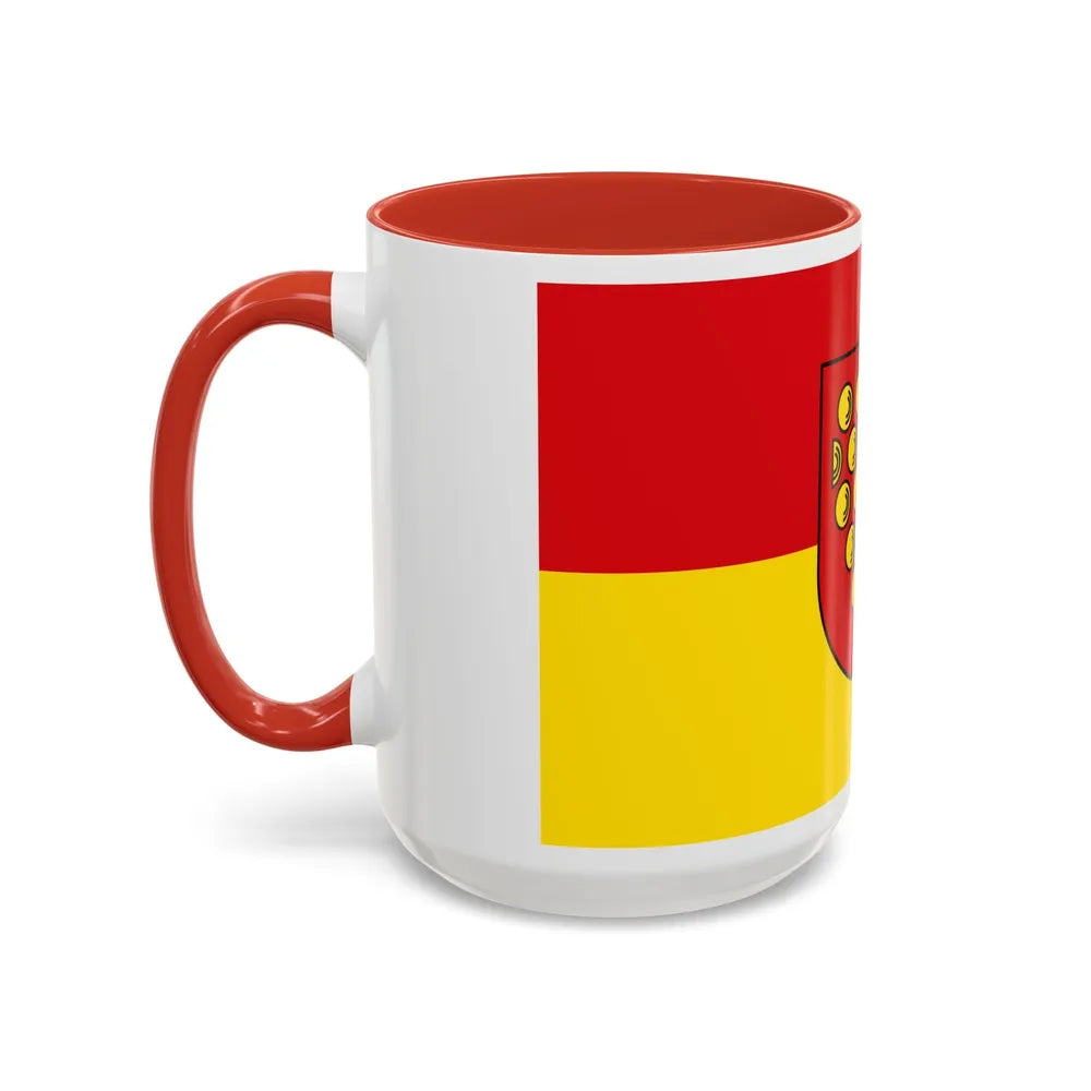 Flag of Bentheim Germany - Accent Coffee Mug-Go Mug Yourself