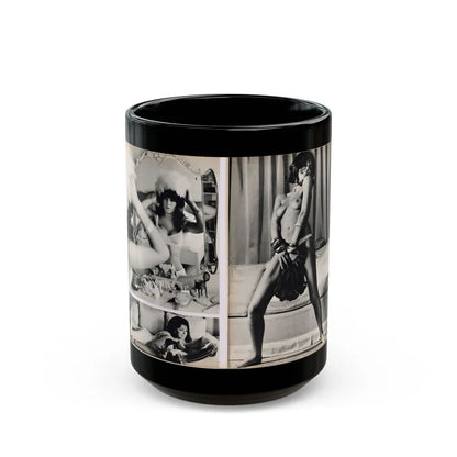 Julie Ege #179 (Vintage Female Icon) Black Coffee Mug-15oz-Go Mug Yourself