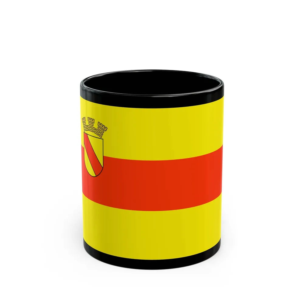 Flag of Baden Baden Germany - Black Coffee Mug-11oz-Go Mug Yourself