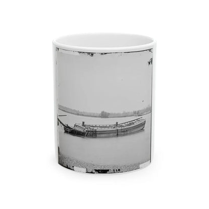 James River, Va. Schooners Sunk To Obstruct Passage (U.S. Civil War) White Coffee Mug-11oz-Go Mug Yourself