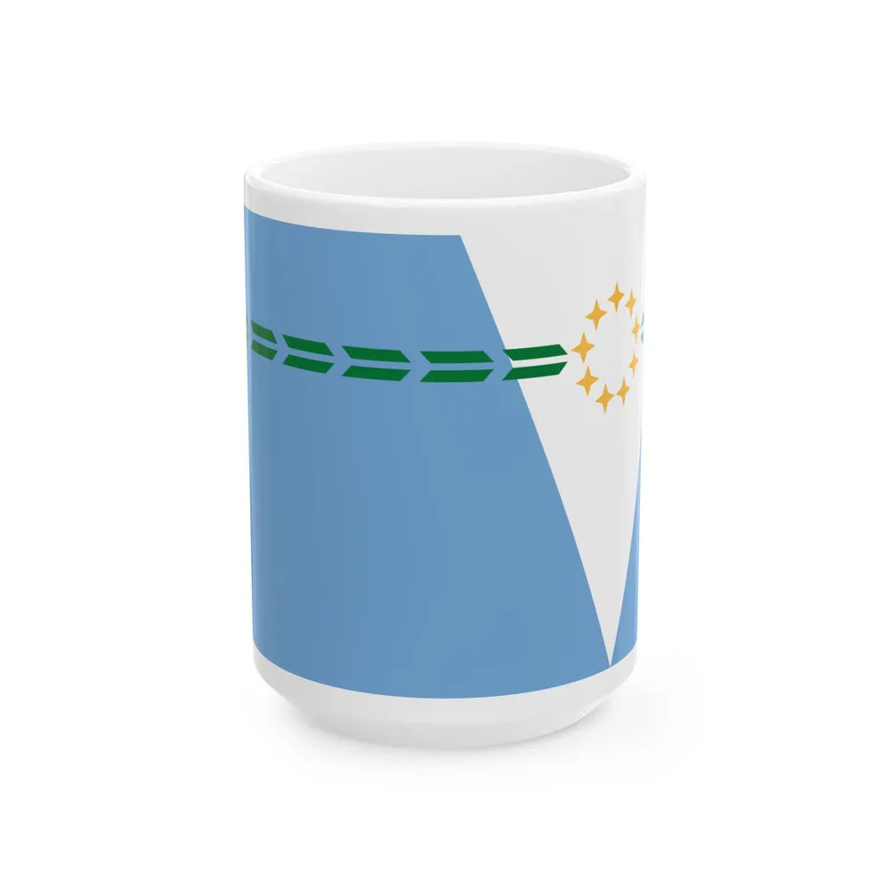 Flag of Formosa Province Argentina - White Coffee Mug-15oz-Go Mug Yourself