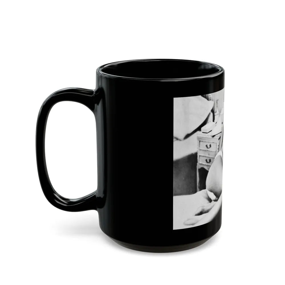 Janette Scott #28 (Vintage Female Icon) Black Coffee Mug-Go Mug Yourself