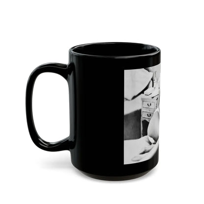 Janette Scott #28 (Vintage Female Icon) Black Coffee Mug-Go Mug Yourself