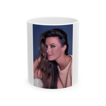 Jane Seymour #77 (Vintage Female Icon) White Coffee Mug-11oz-Go Mug Yourself