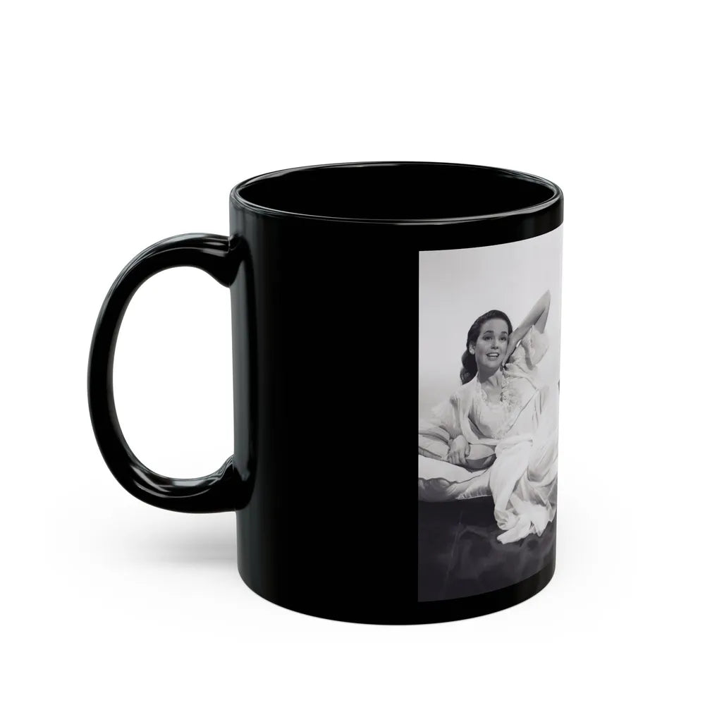 Kathryn Grant #135 (Vintage Female Icon) Black Coffee Mug-Go Mug Yourself