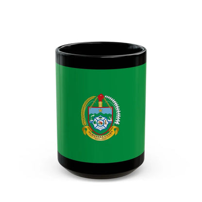 Flag of North Sumatra Indonesia - Black Coffee Mug-15oz-Go Mug Yourself