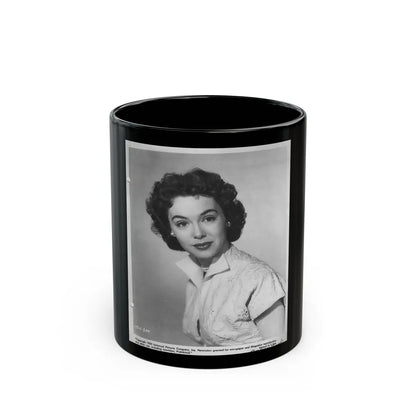 Barbara Rush #13 (Vintage Female Icon) Black Coffee Mug-11oz-Go Mug Yourself