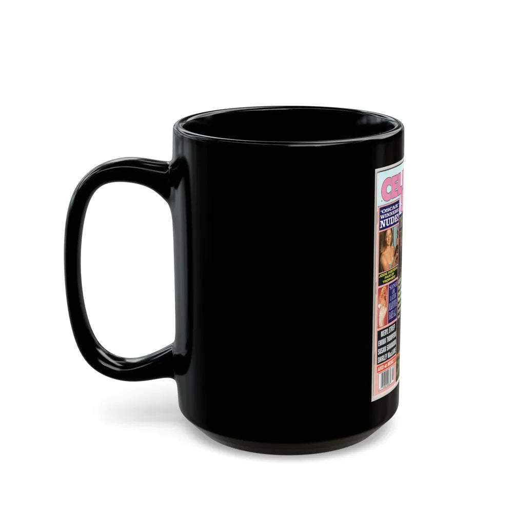 Linda Blair #150 - Mag. Cover (Vintage Female Icon) Black Coffee Mug-Go Mug Yourself