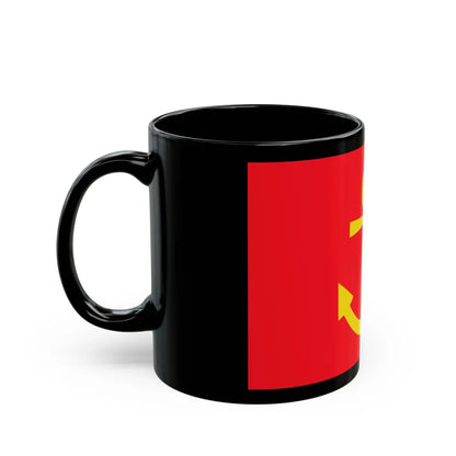 Former flag of Narvik Nordland Norway - Black Coffee Mug-Go Mug Yourself