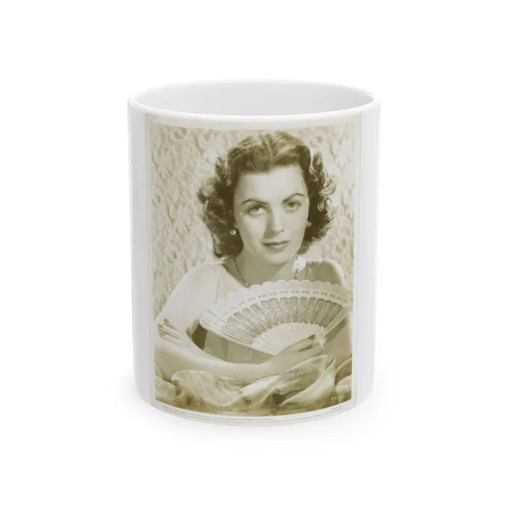 Faith Domergue #124 (Vintage Female Icon) White Coffee Mug-11oz-Go Mug Yourself