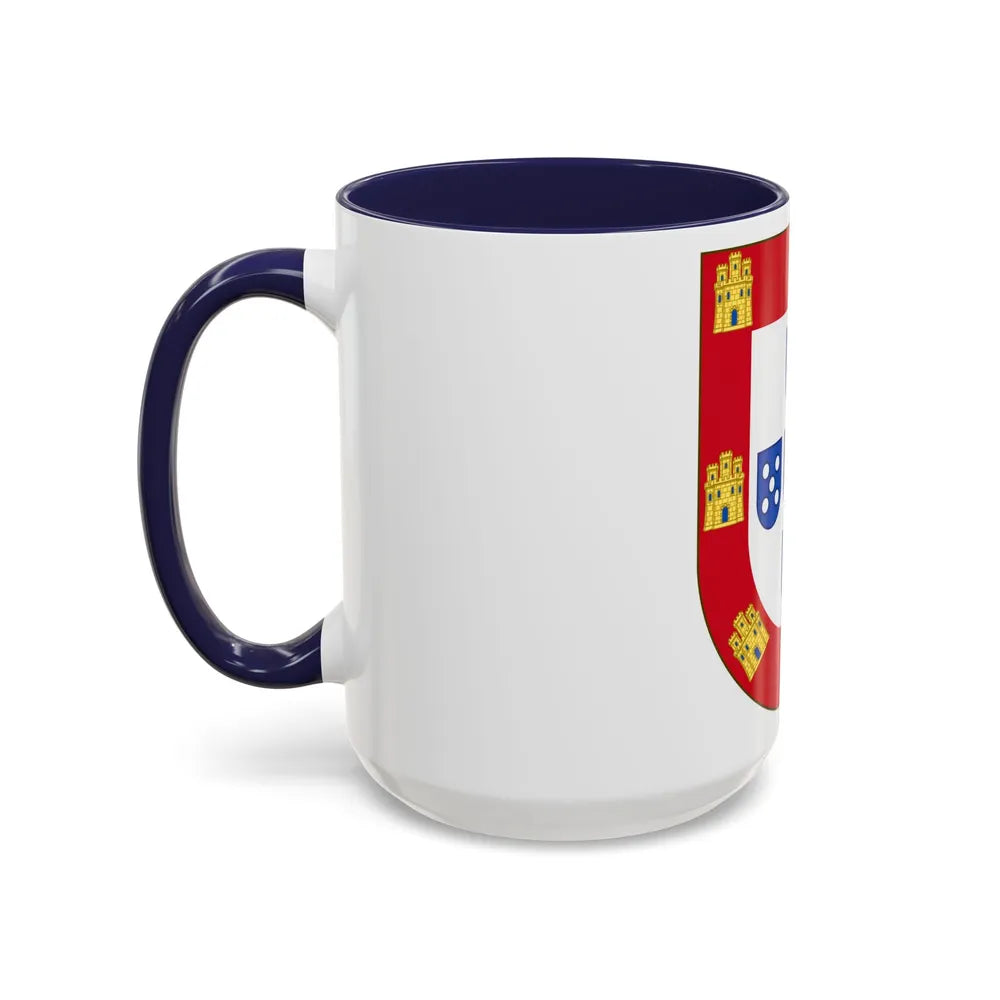 Royal Arms of Portugal - Accent Coffee Mug-Go Mug Yourself