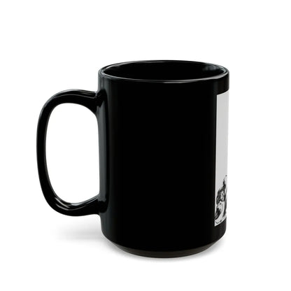 Comanche Kid, Adventure pulp illustration - Black Coffee Mug-Go Mug Yourself