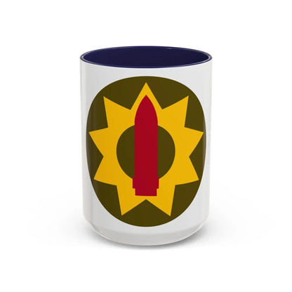 Pacific Coastal Frontier (U.S. Army) Accent Coffee Mug-15oz-Navy-Go Mug Yourself