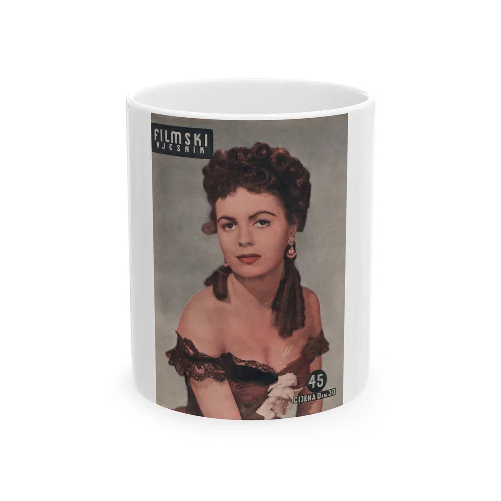 Faith Domergue #176 - Mag. Cover (Vintage Female Icon) White Coffee Mug-11oz-Go Mug Yourself