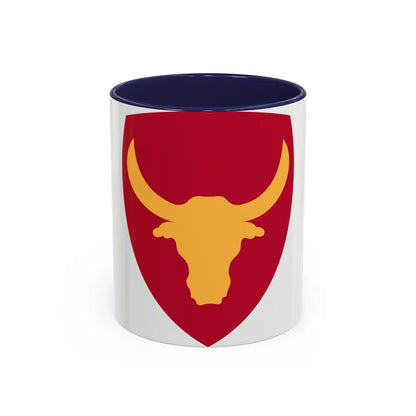 Philippine Combat Headquarters (U.S. Army) Accent Coffee Mug-11oz-Navy-Go Mug Yourself