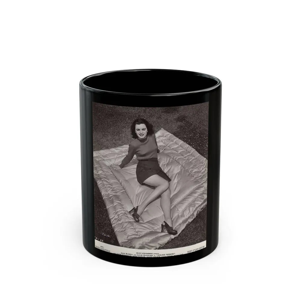 Faith Domergue #159 (Vintage Female Icon) Black Coffee Mug-11oz-Go Mug Yourself