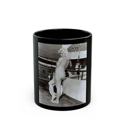 Jayne Mansfield #215 (Vintage Female Icon) Black Coffee Mug-11oz-Go Mug Yourself