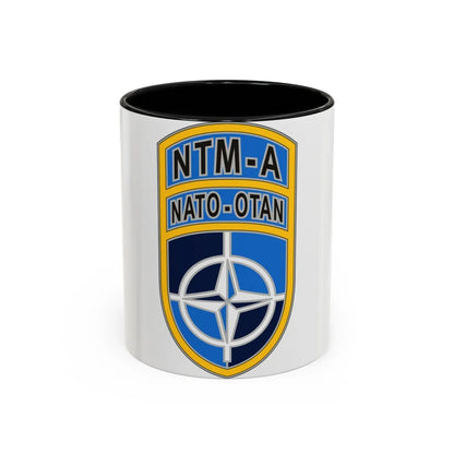 NATO Training MissionAfghanistan (U.S. Army) Accent Coffee Mug-11oz-Black-Go Mug Yourself