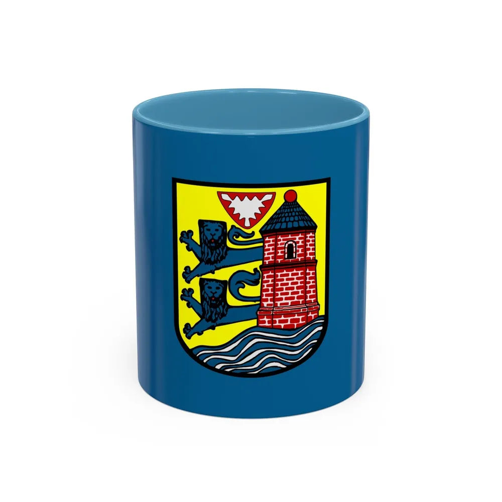 Flag of Flensburg Germany - Accent Coffee Mug-11oz-Light Blue-Go Mug Yourself