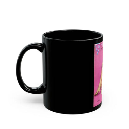 Barbara Lang #29 - Mag. Cover (Vintage Female Icon) Black Coffee Mug-Go Mug Yourself