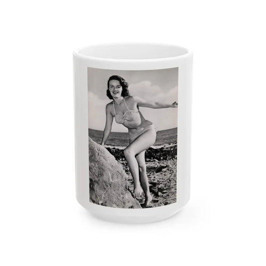 Helene Hayden #17 (Vintage Female Icon) White Coffee Mug-15oz-Go Mug Yourself