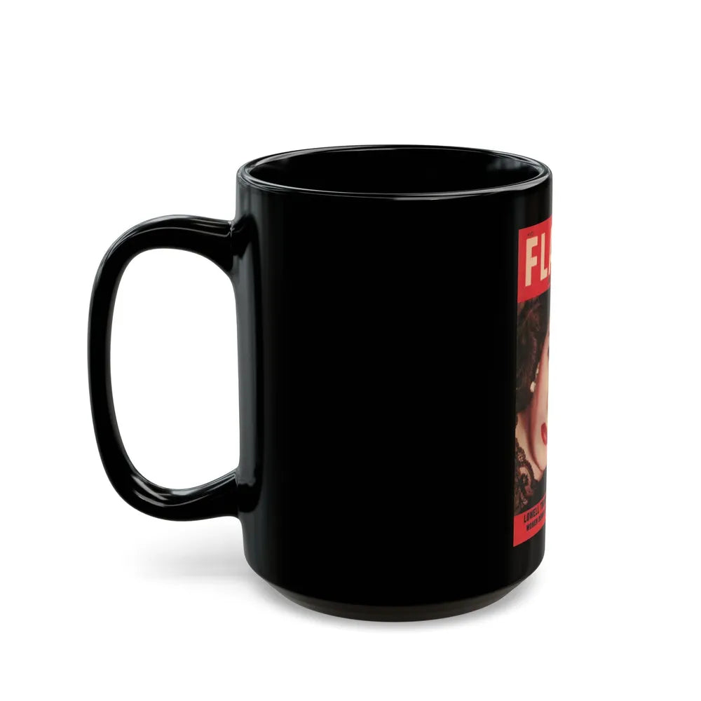 Faith Domergue #10 - Mag. Cover (Vintage Female Icon) Black Coffee Mug-Go Mug Yourself