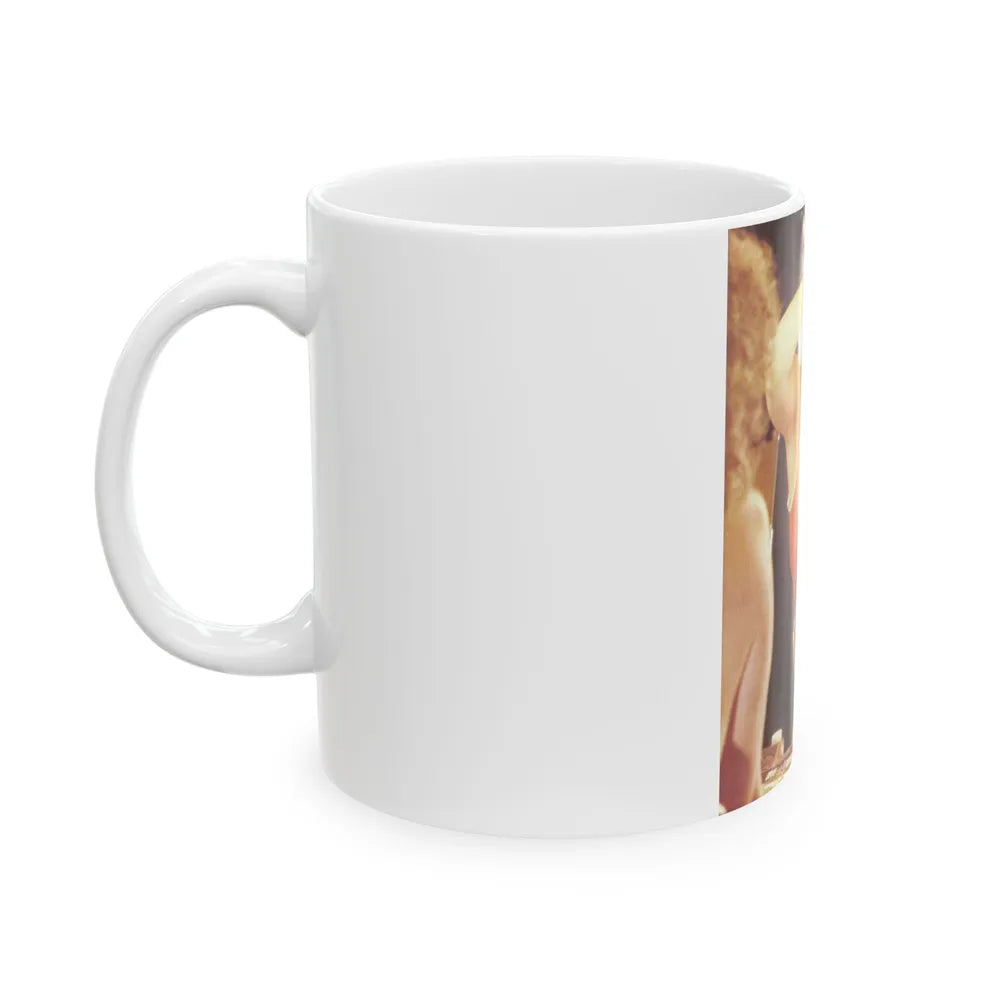 Linda Blair #186 - Topless (Vintage Female Icon) White Coffee Mug-Go Mug Yourself