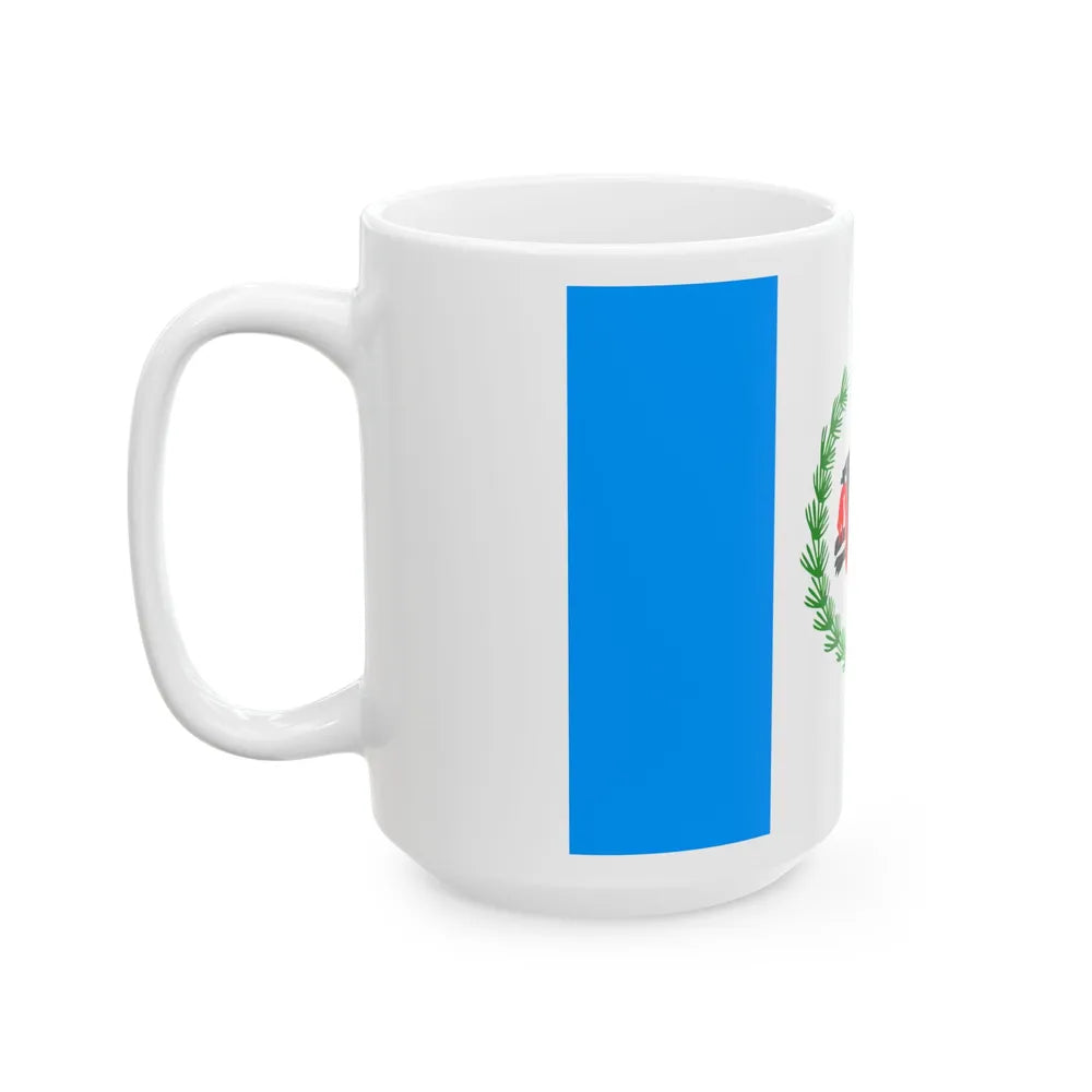 Flag of Irkutsk Oblast Russia - White Coffee Mug-Go Mug Yourself