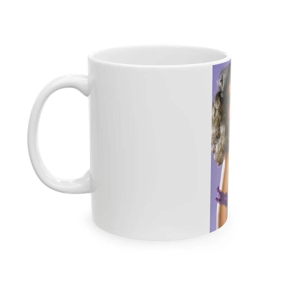 Linda Blair #197 - Partially Topless (Vintage Female Icon) White Coffee Mug-Go Mug Yourself