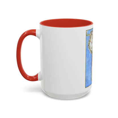 South America (1972) (Map) Accent Coffee Mug-Go Mug Yourself