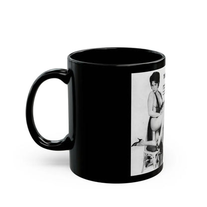 June Palmer #205 (Vintage Female Icon) Black Coffee Mug-Go Mug Yourself