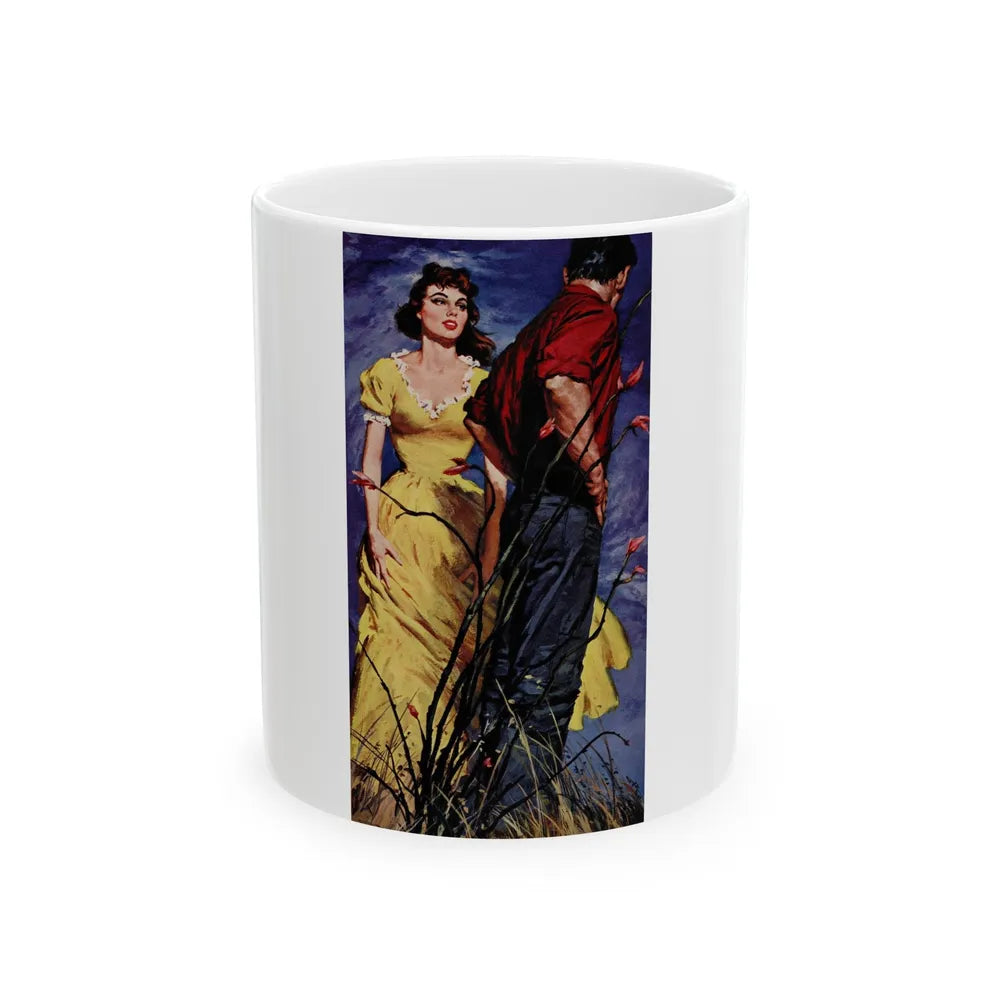 Hand Me Down Bride by Irene Wempe, The Saturday Evening Post, October 12, 1957 - White Coffee Mug-11oz-Go Mug Yourself