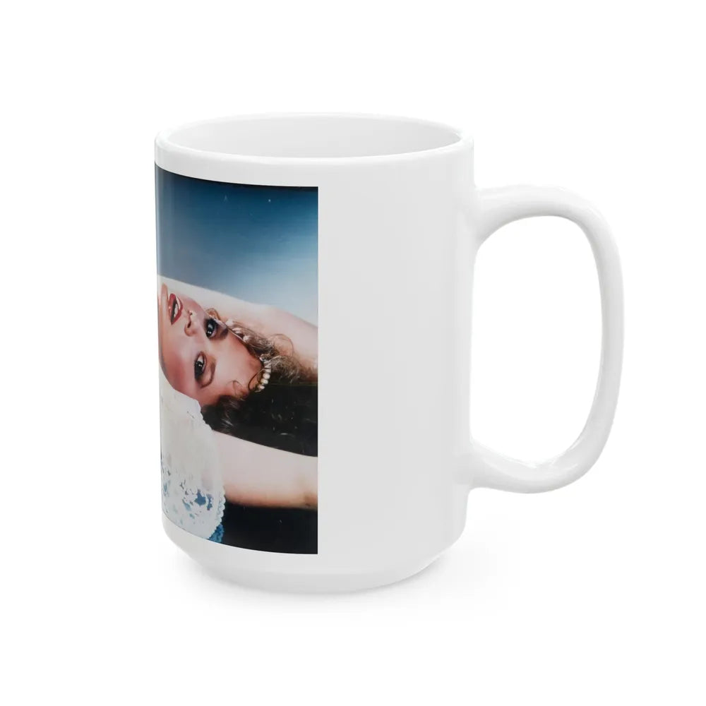 Linda Blair #86 - Topless (Vintage Female Icon) White Coffee Mug-Go Mug Yourself