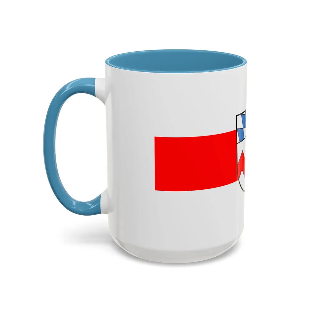 Flag of Dachau Germany - Accent Coffee Mug-Go Mug Yourself