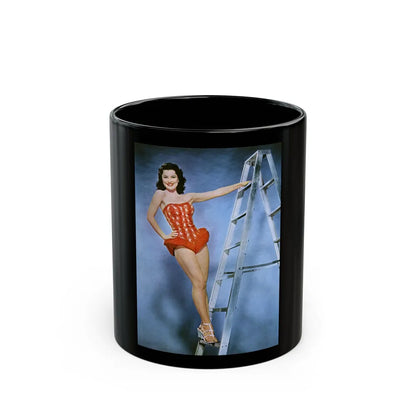 Debra Paget #259 1 (Vintage Female Icon) Black Coffee Mug-11oz-Go Mug Yourself