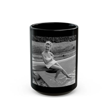 Greta Thyssen #102 (Vintage Female Icon) Black Coffee Mug-15oz-Go Mug Yourself