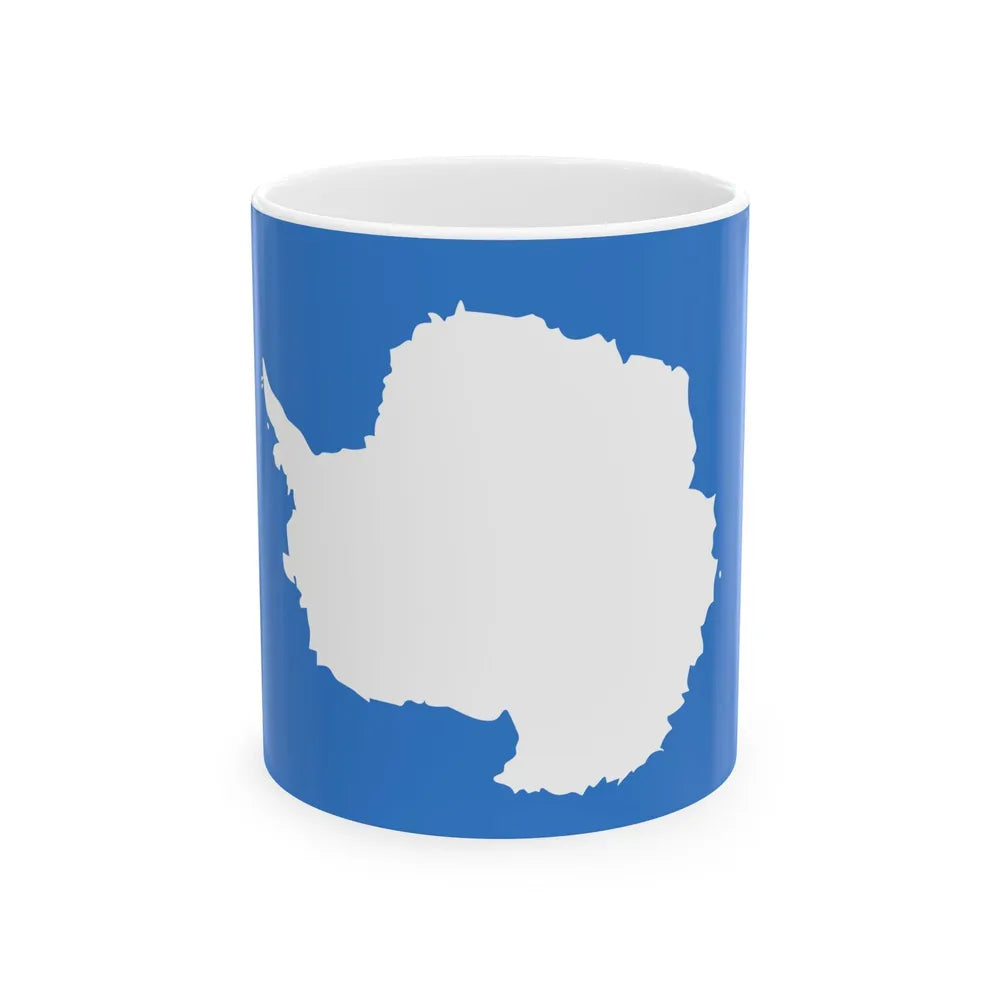 Proposed flag of Antarctica Graham Bartram - White Coffee Mug-11oz-Go Mug Yourself