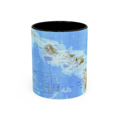 USA - Hawaii (1976) (Map) Accent Coffee Mug-11oz-Black-Go Mug Yourself