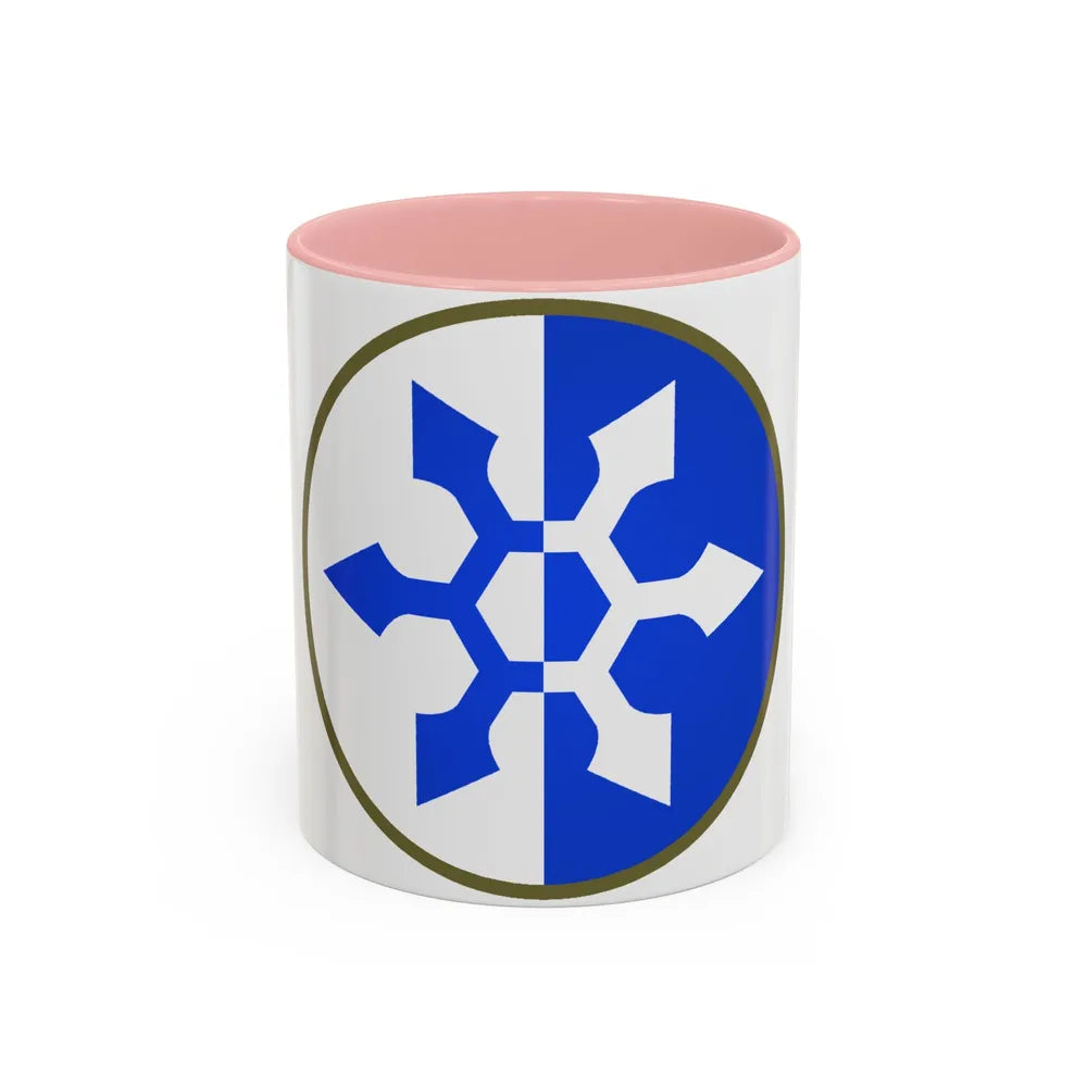 XXXIII Corps (U.S. Army) Accent Coffee Mug-11oz-Pink-Go Mug Yourself