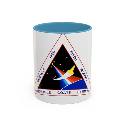 STS 39 (NASA) Accent Coffee Mug-11oz-Light Blue-Go Mug Yourself