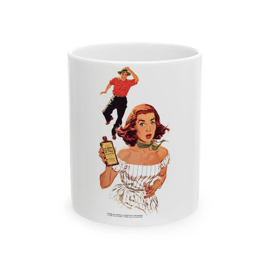 Dividing Claudie's Rich Aunt, Collier's, July 23, 1954 - White Coffee Mug-11oz-Go Mug Yourself