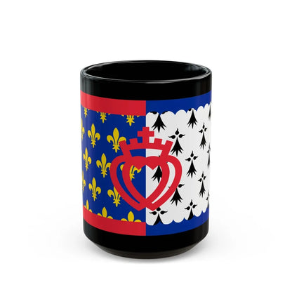 Flag of Pays de la Loire France - Black Coffee Mug-15oz-Go Mug Yourself