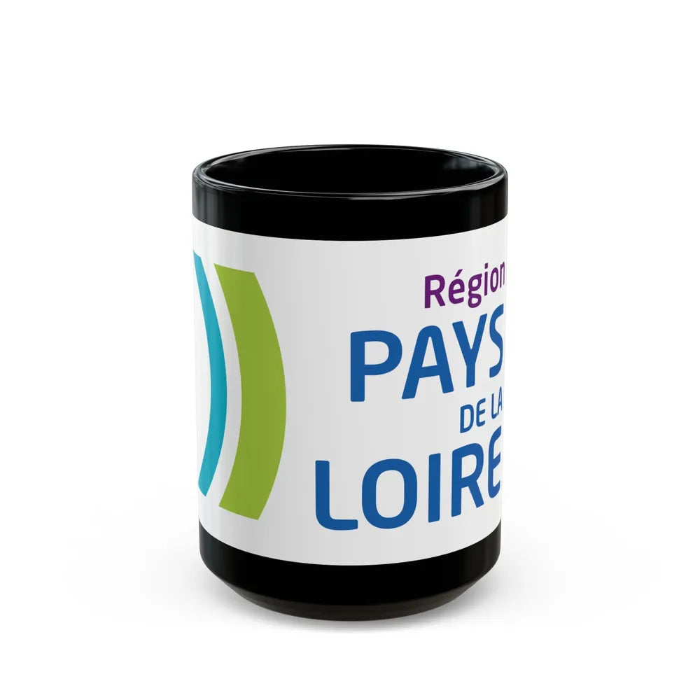 Flag of Pays de la Loire France 2 - Black Coffee Mug-15oz-Go Mug Yourself