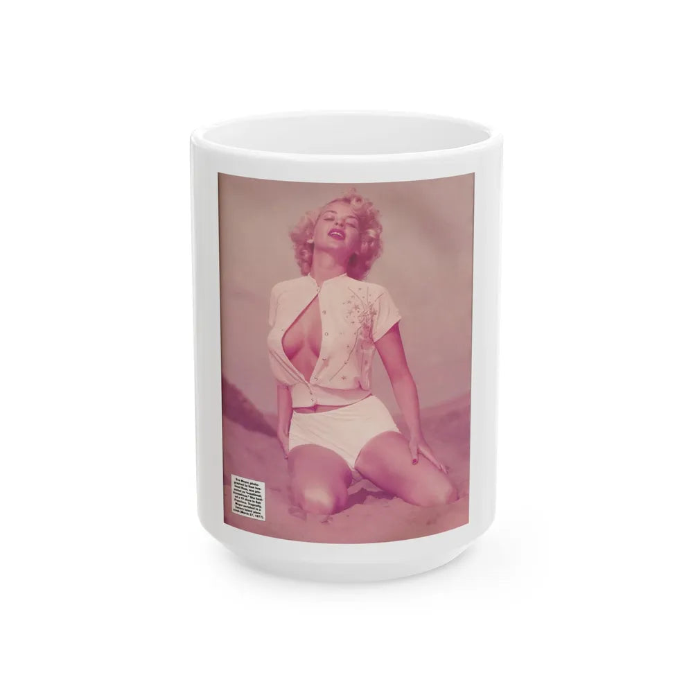 Eve Meyer #53 (Vintage Female Icon) White Coffee Mug-15oz-Go Mug Yourself