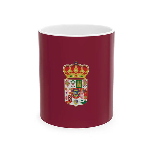 Flag of Ciudad Real Spain - White Coffee Mug-11oz-Go Mug Yourself