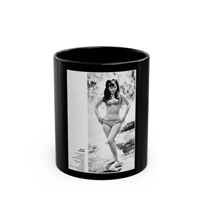 Gila Golan #119 (Vintage Female Icon) Black Coffee Mug-11oz-Go Mug Yourself