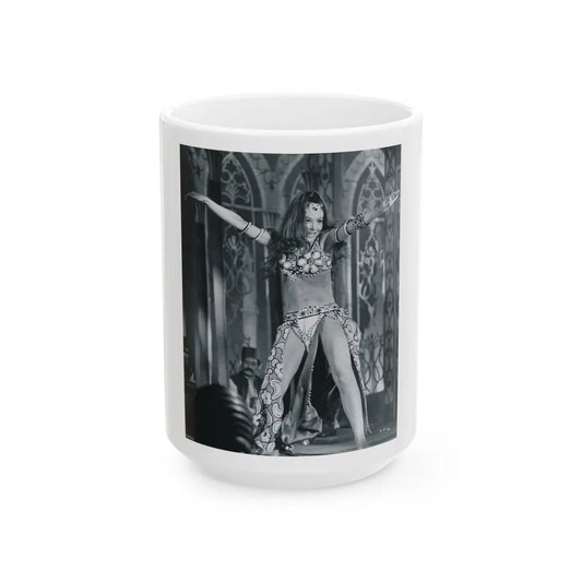 Francine York #185 (Vintage Female Icon) White Coffee Mug-15oz-Go Mug Yourself