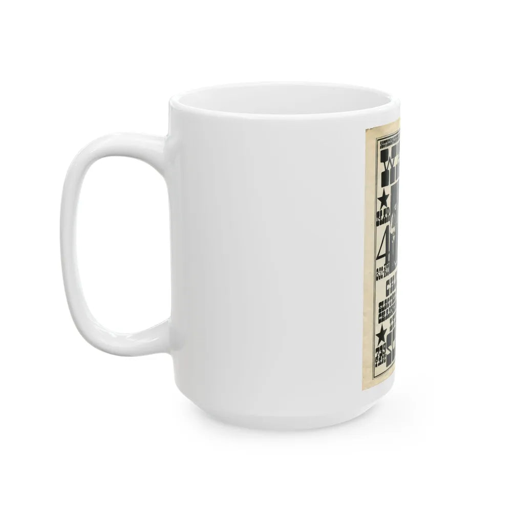 Charlatans - 1966 (Music Poster) White Coffee Mug-Go Mug Yourself