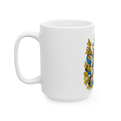 Coat of arms of Bessarabia Governorate 1878 - White Coffee Mug-Go Mug Yourself