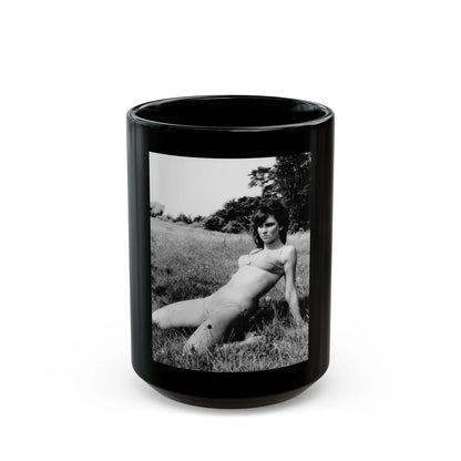 Caroline Munro #286 (Vintage Female Icon) Black Coffee Mug-15oz-Go Mug Yourself